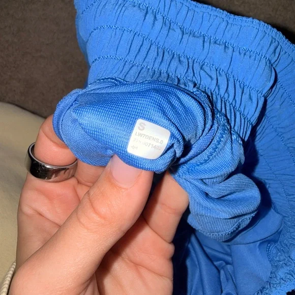 Blue Ruffled Shorts - Picture 3 of 3